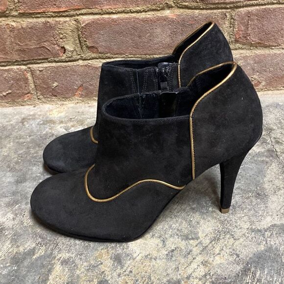Rockport Black Suede Presia Bootie Size 8 NEW - Picture 2 of 10